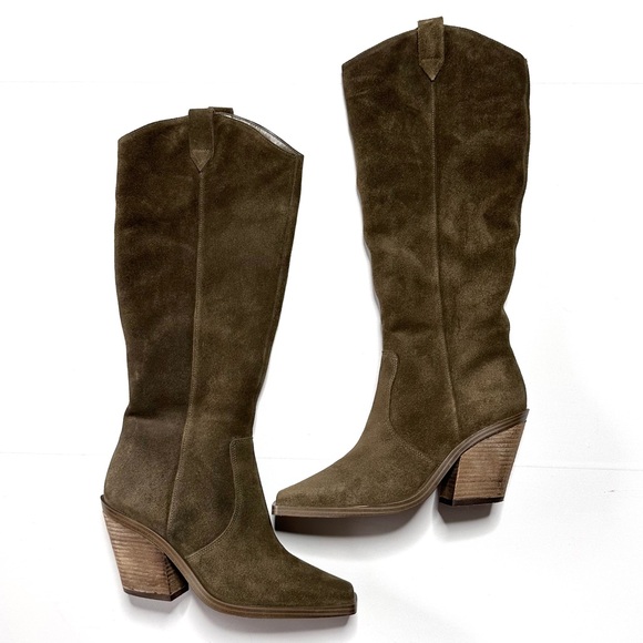 Vince Camuto Afelia Women’s Knee High Suede Leather Boot - Picture 2 of 10